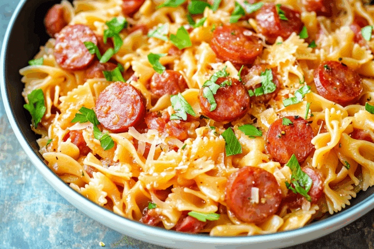 One Pot Kielbasa Pasta