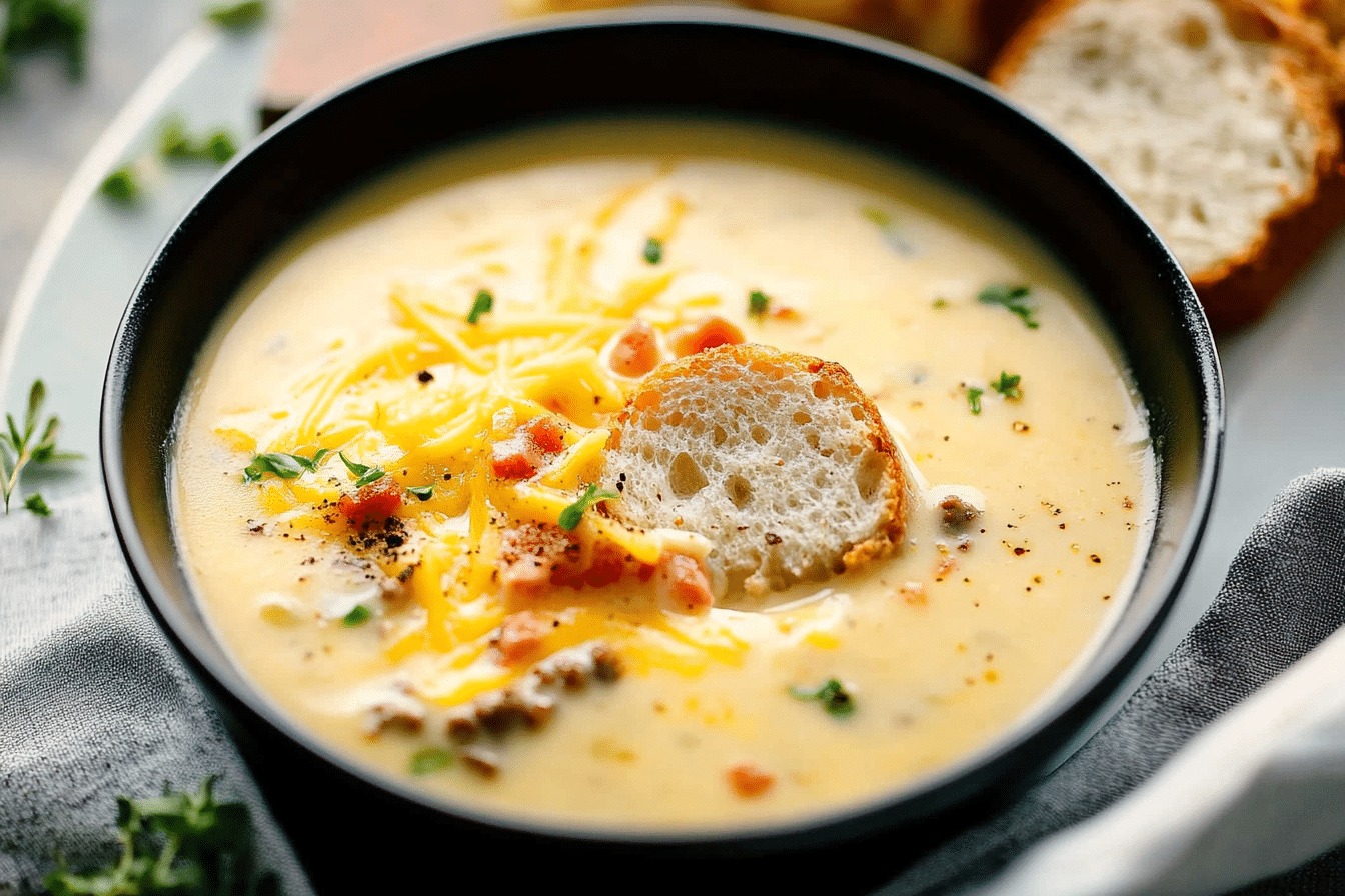 Award Winning Cheeseburger Soup