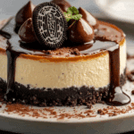 Espresso Cheesecake with Oreo Crust and Ganache