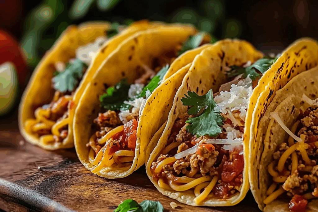 Spaghetti Tacos