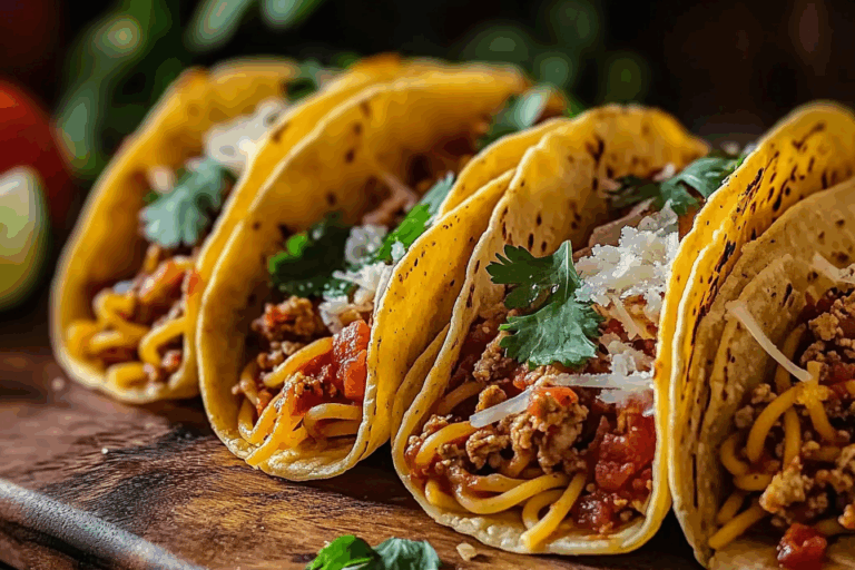 Spaghetti Tacos