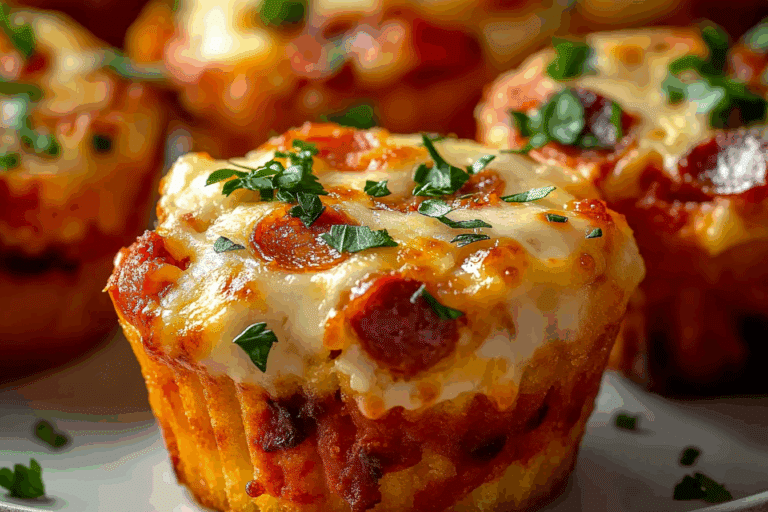 Pizza Cupcakes Bite-Sized, Cheesy, and Packed with Flavor!