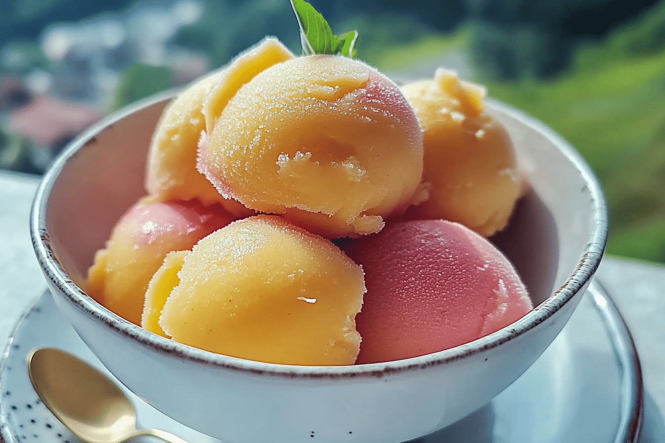 Easy Peach Sorbet: A Sweet and Simple Summer Fix
