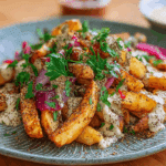 Crunchy Za’atar Fries with Tahini Sauce Delight