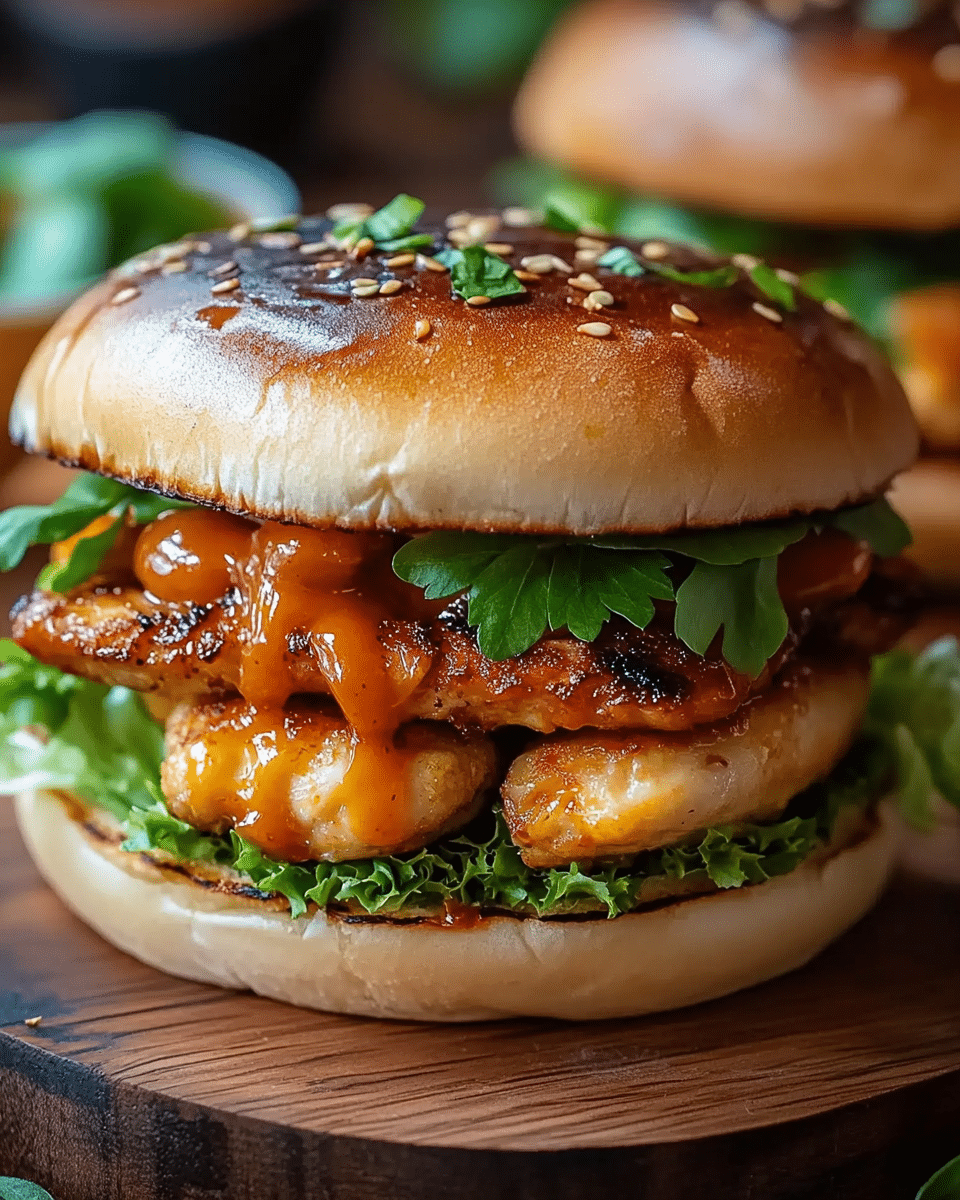 Hot Chili Chicken Burgers