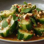 Cucumbers in Spicy Peanut Sauce