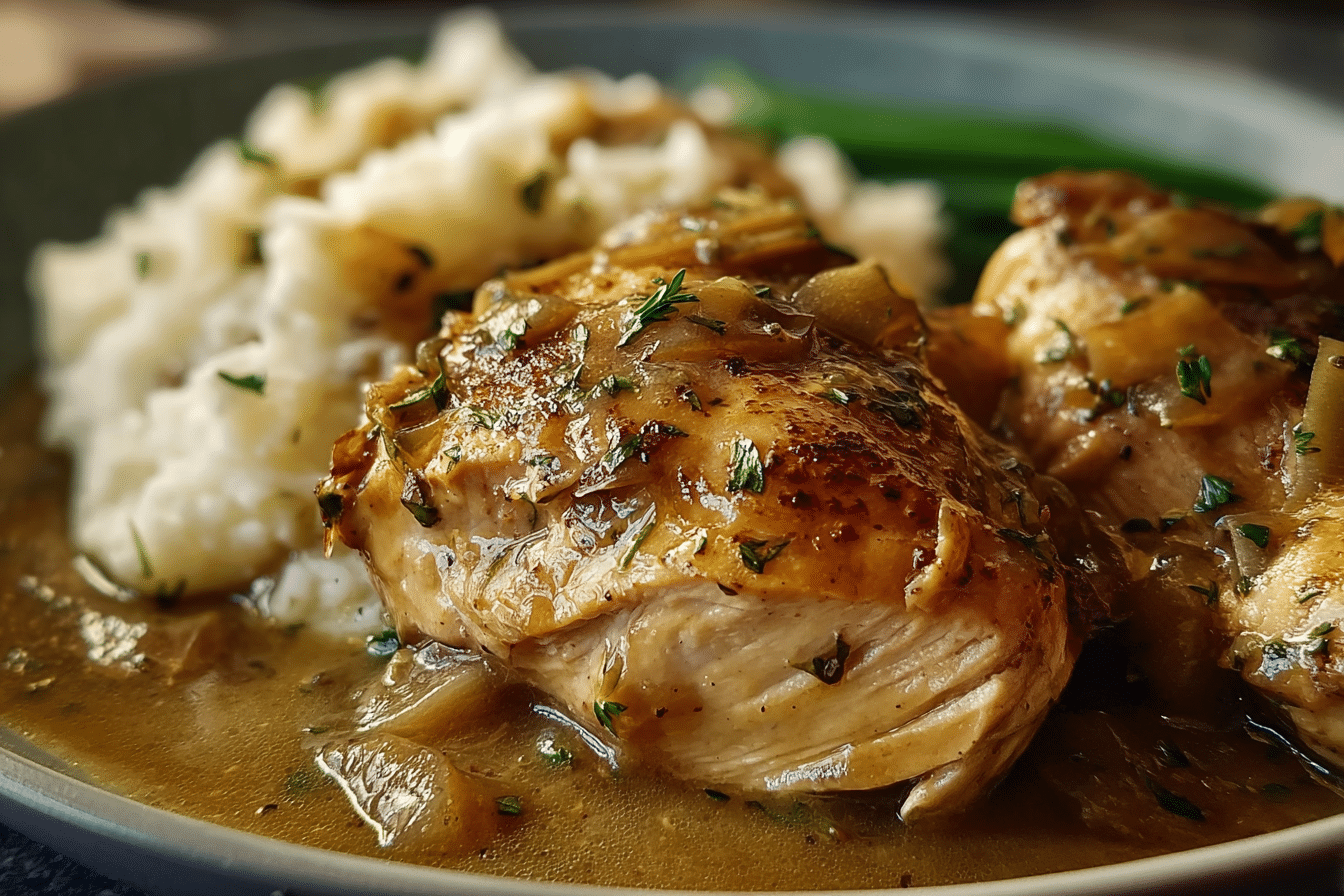 Slow Cooker Chicken and Gravy