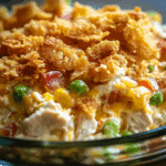 Crispy Hot Chicken Salad Casserole