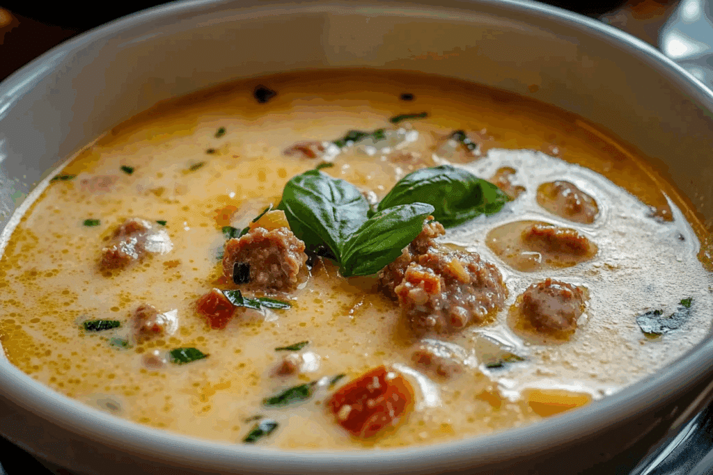 Creamy Italian Sausage Soup