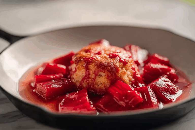 Rhubarb Grunt – A 1910 Steamed Stove-Top Classic