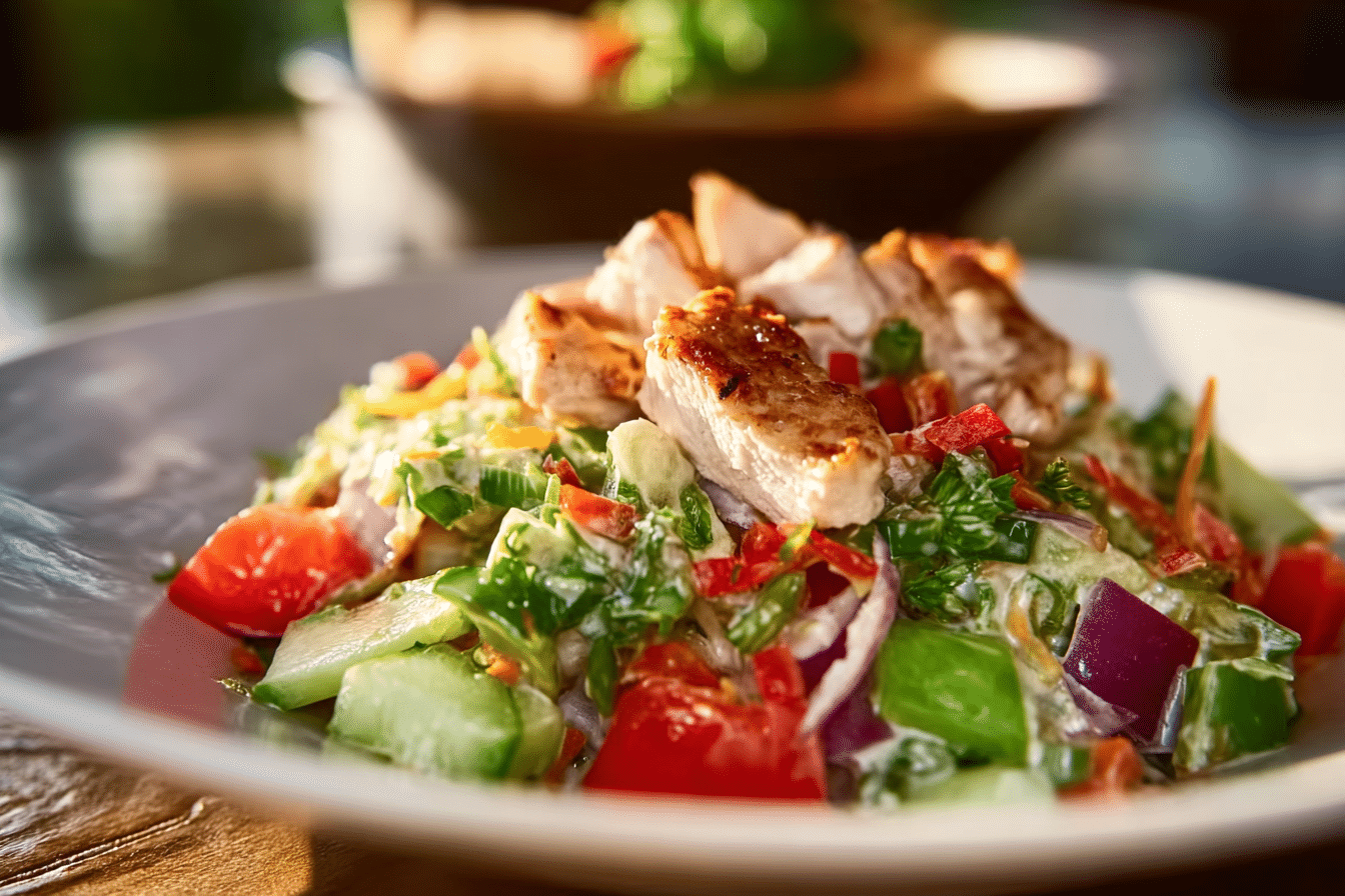 Crunchy Spicy Chicken Salad
