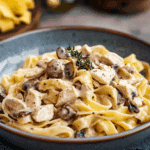 Creamy Chicken and Mushroom Tagliatelle