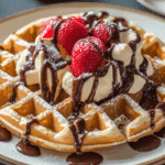 Nutella Filled Waffles