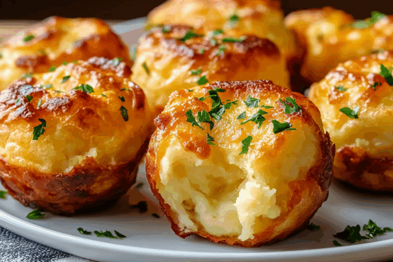 Cheesy Mashed Potato Puffs