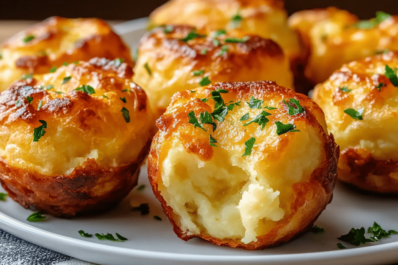 Cheesy Mashed Potato Puffs