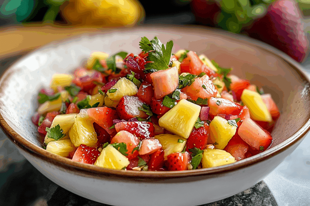Refreshing Strawberry Pineapple Salsa: A Burst of Tropical Flavor in Every Bite