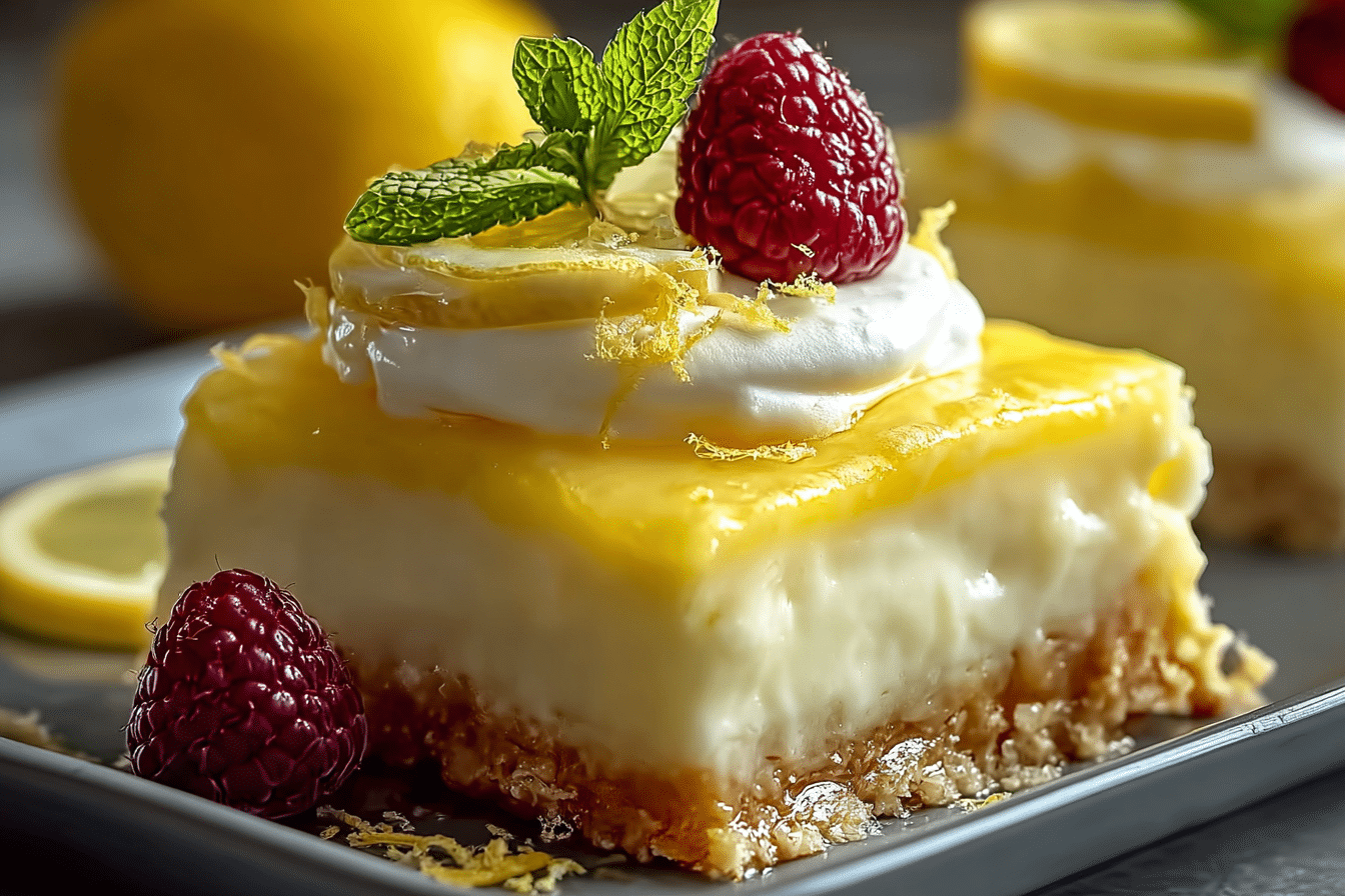 Lazy Day Lemon Cream Pie Bars