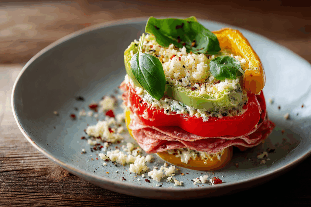 My Go-To Lunch Savior: Keto Bell Pepper Sandwich Stacks!