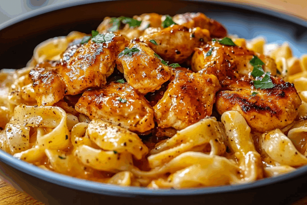 Spicy Cajun Honey Butter Chicken & Pasta