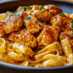 Spicy Cajun Honey Butter Chicken & Pasta