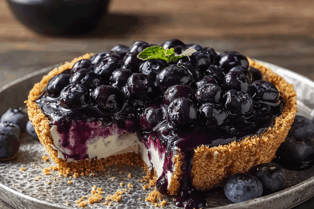 No-Bake Blueberry Pie