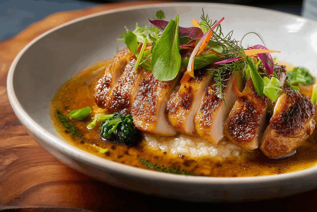 Easy Miso-Ginger Chicken with Spicy Broth