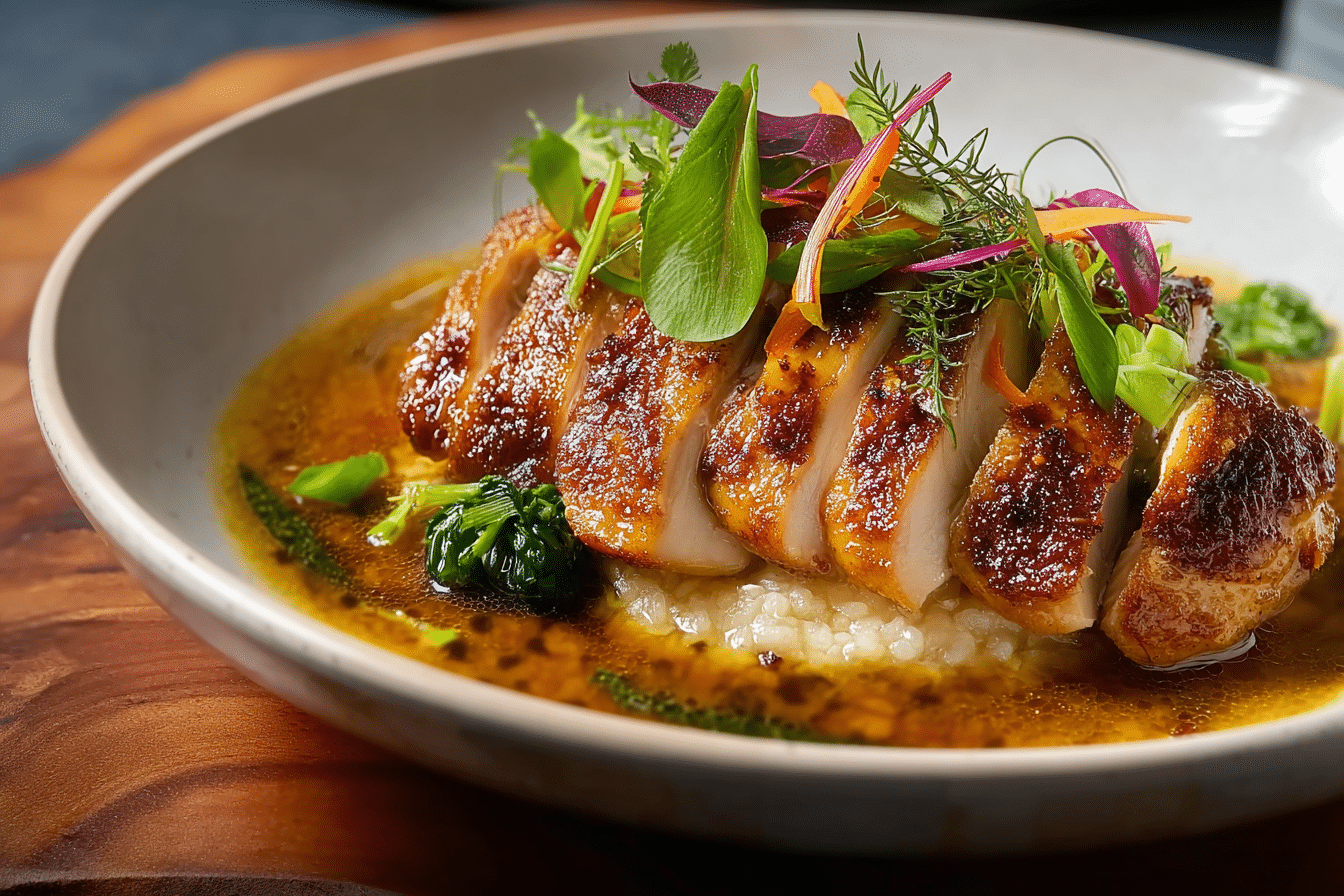 Easy Miso-Ginger Chicken with Spicy Broth