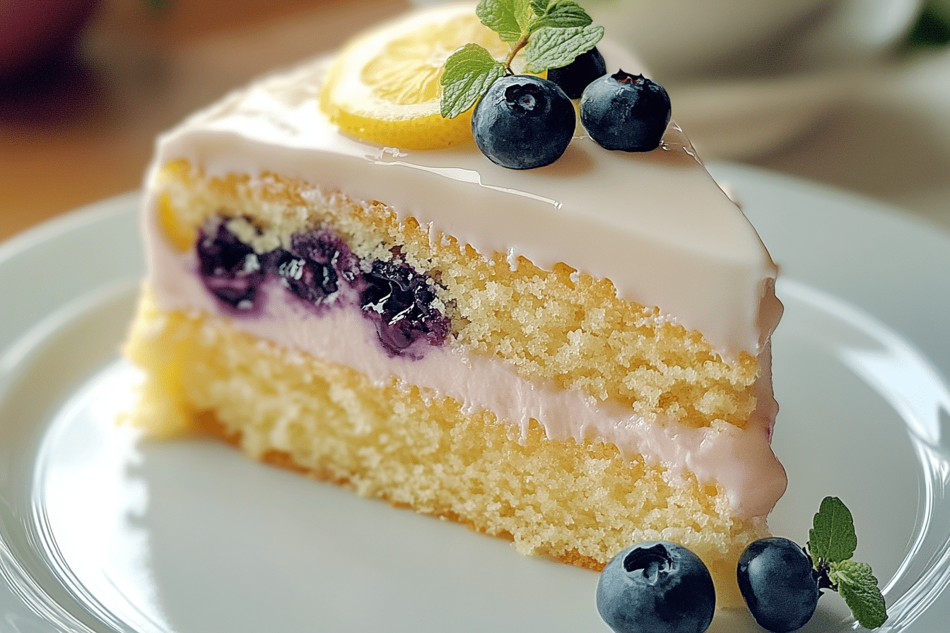 Blueberry Lemonade Buttermilk Cake – Fresh, Tangy & Moist Delight