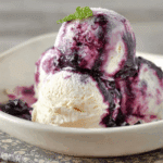 Blueberry Swirl Cheesecake Ice Cream