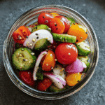 Pickled Cherry Tomatoes, Onion & Cucumber – A Tangy, Fresh Delight!