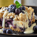 Blueberry Cream Cheese Crumble Dump Cake