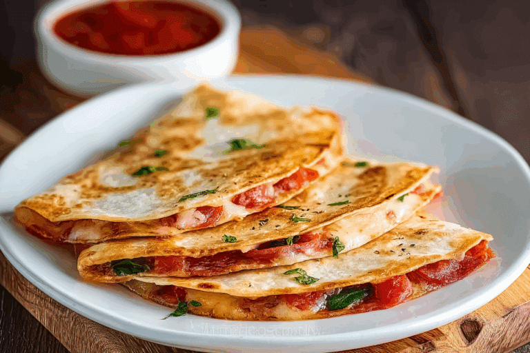 Pepperoni Pizza Quesadillas