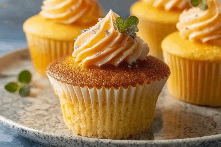 Easy Castella Cupcakes