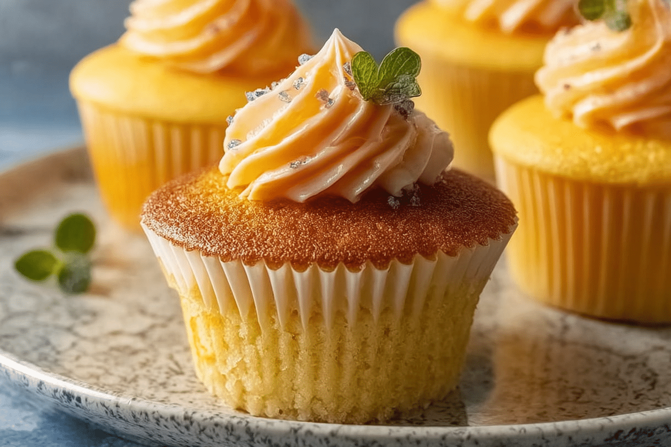 Easy Castella Cupcakes