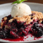 Warm and Sweet Blackberry Cobbler