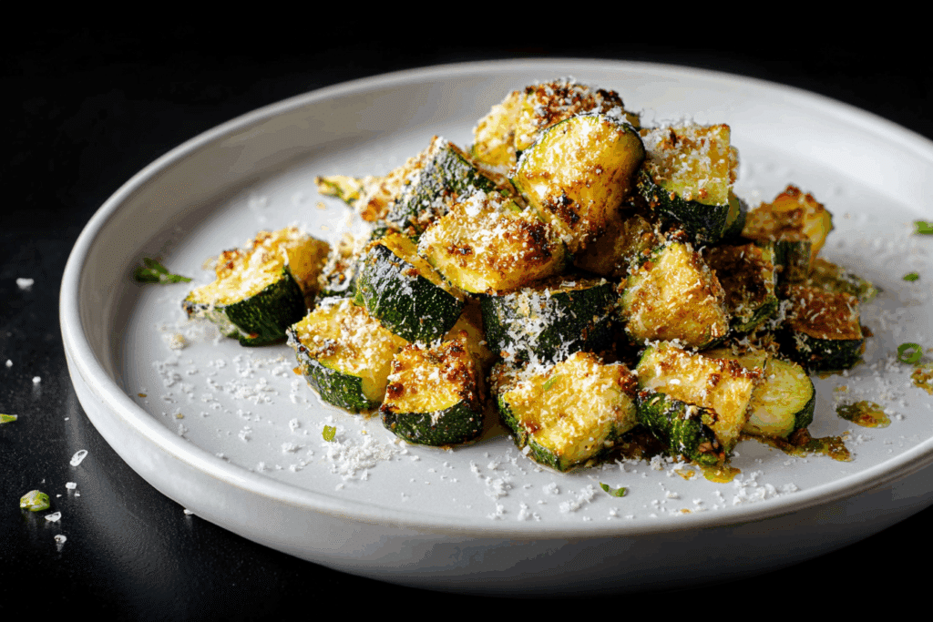 Air Fryer Zucchini with Parmesan
