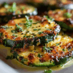 Cheesy Garlic Zucchini Steaks