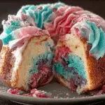 M\&M Cotton Candy Pound Cake