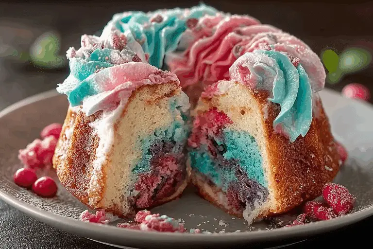 M\&M Cotton Candy Pound Cake