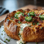Sourdough Jalapeño Popper Bread Bowl