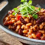 The BEST Slow Cooker Cowboy Beans