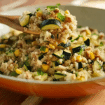 Zucchini Rice Casserole with Stuffing Mix