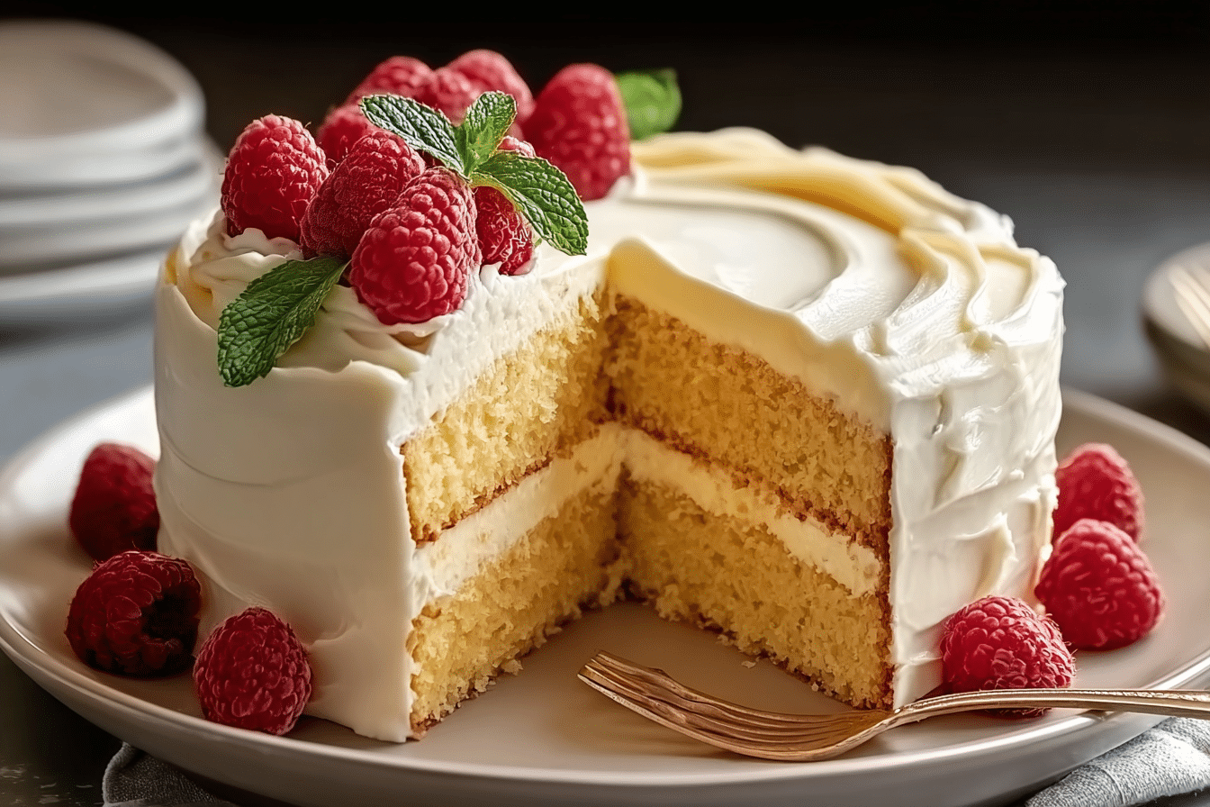Buttermilk Cake with Buttercream Frosting