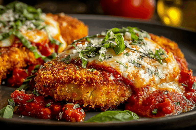Golden Breaded Chicken Parmesan