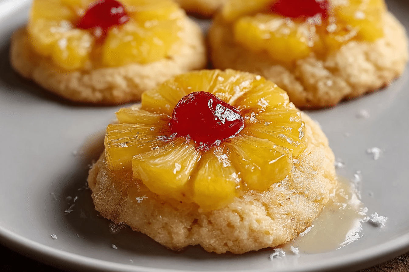 Pineapple Upside Sugar Cookies