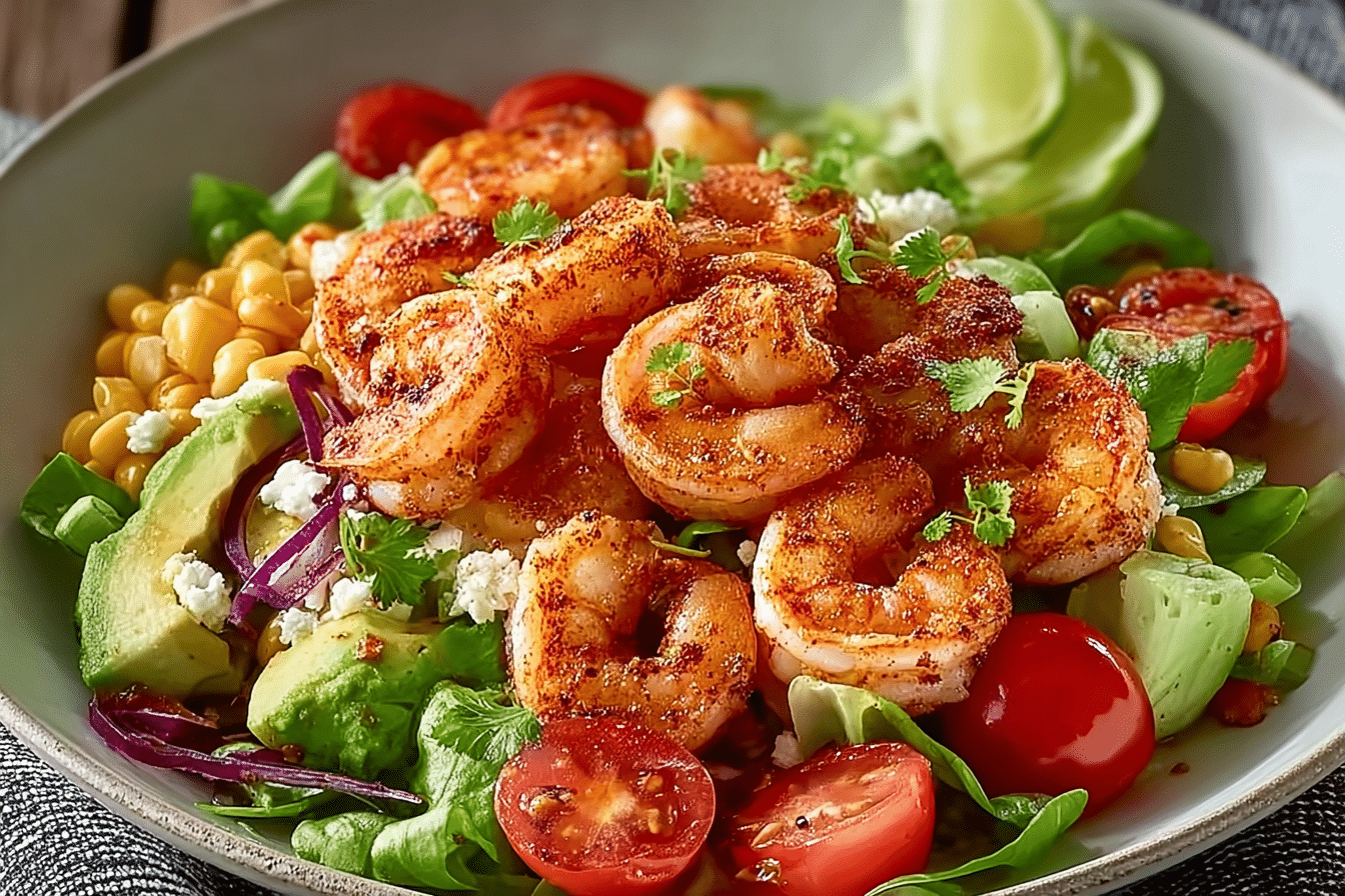 Spicy Shrimp Salad Bowl
