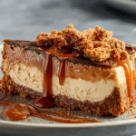 Biscoff Caramel Cookie Butter Cheesecake