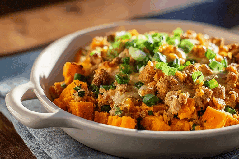 Ground Turkey Sweet Potato Casserole