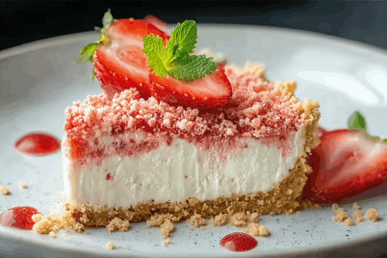 Strawberry Crunch Cheesecake