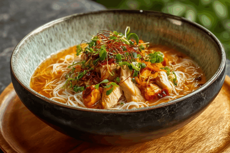 Cozy Chicken Vermicelli Soup Delight